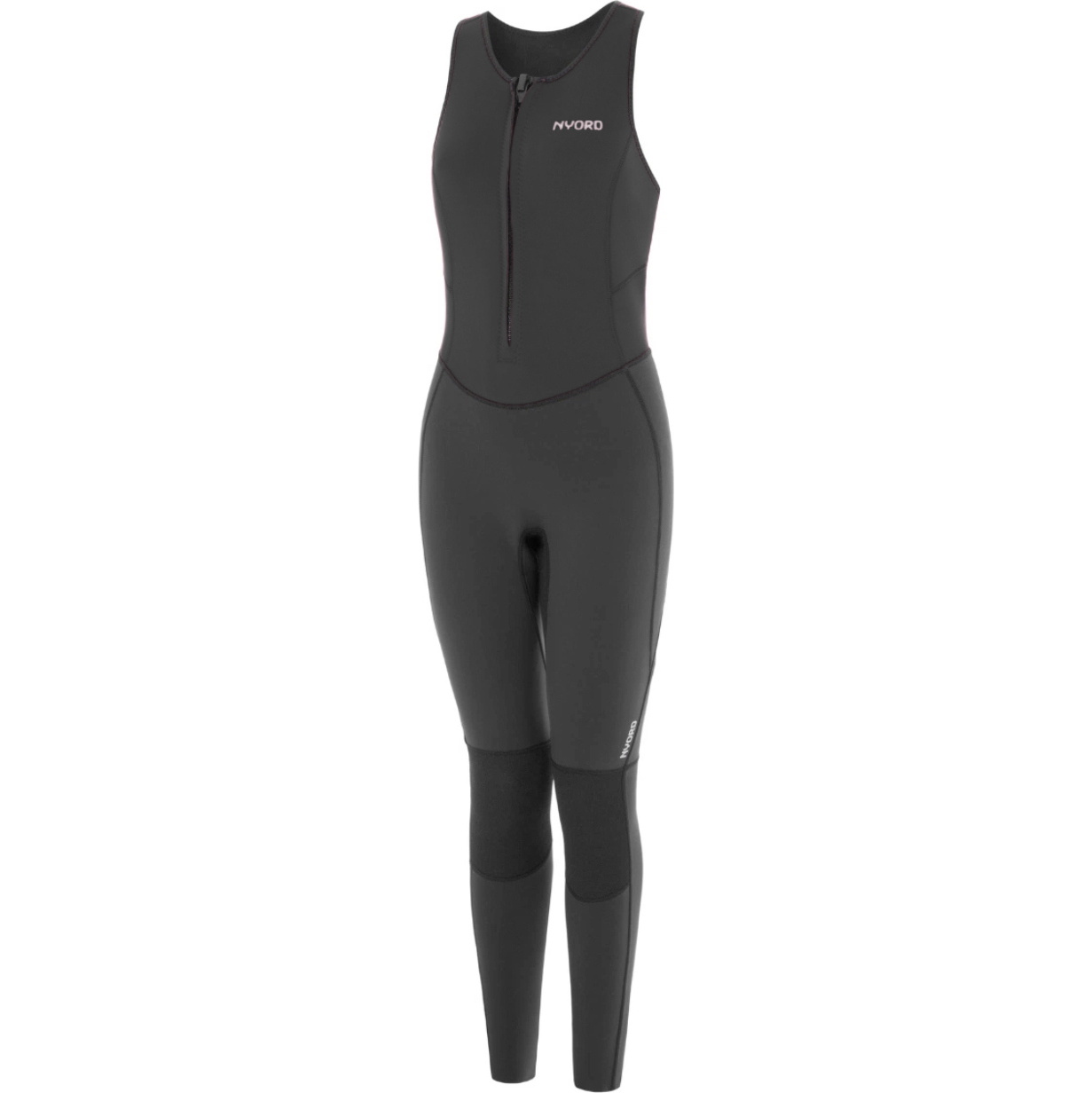 2026 Nyord Womens Solu Yulex 2/2mm Front Zip Long Jane Wetsuit SOLWLJ22001 - Black